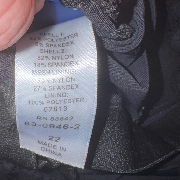 Swimsuits For All Black Crochet Lace Swim Dress One Piece Size 22 - Picture 6 of 7